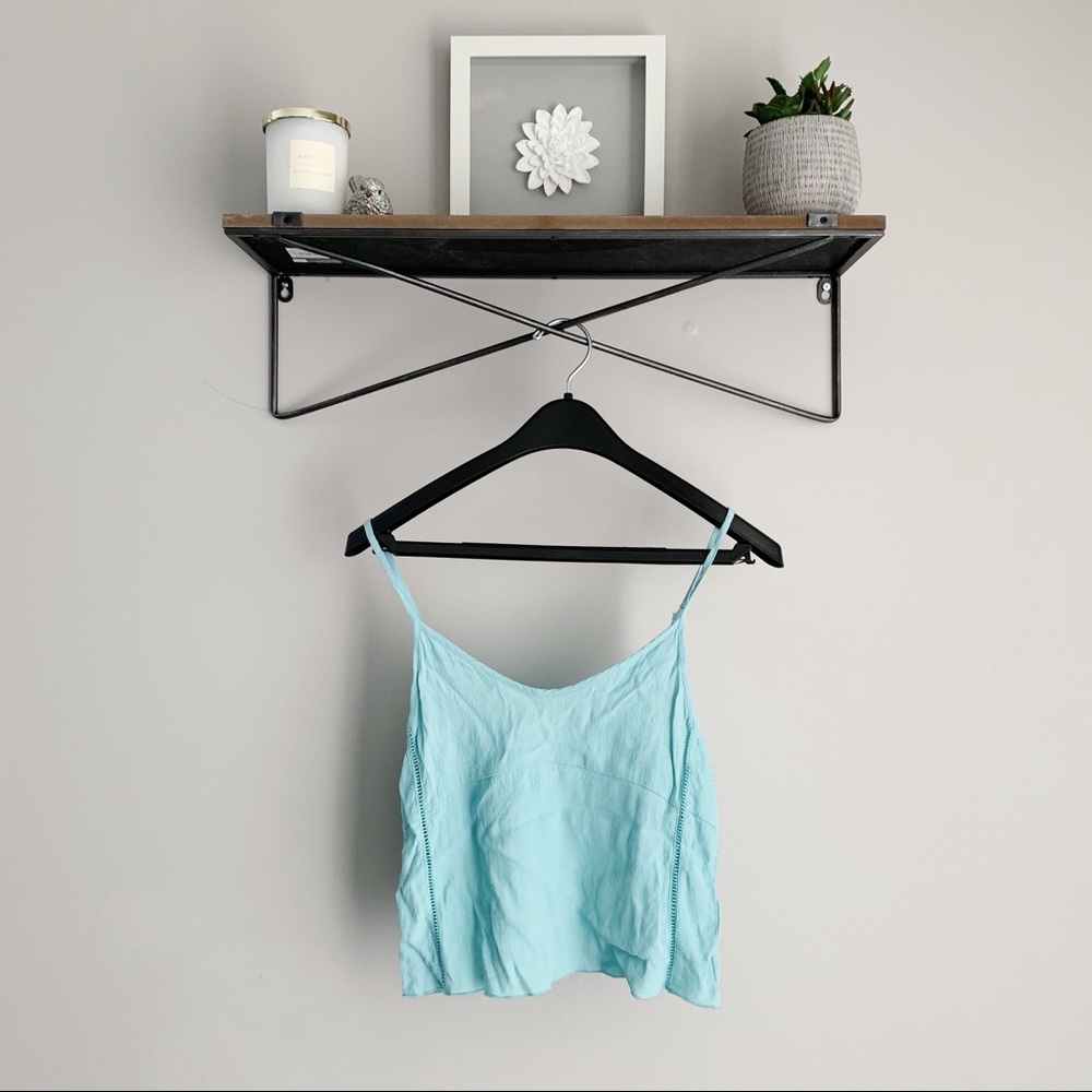 Aritzia Golding Camisole (Light Turquoise)
